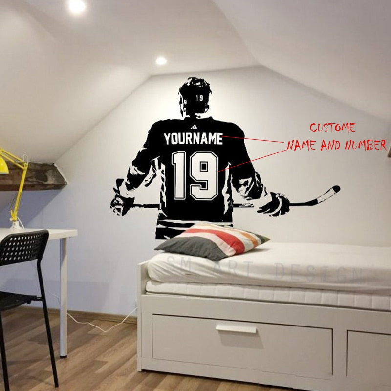 Stickers personnalisé Hockey mur - FrencHockey