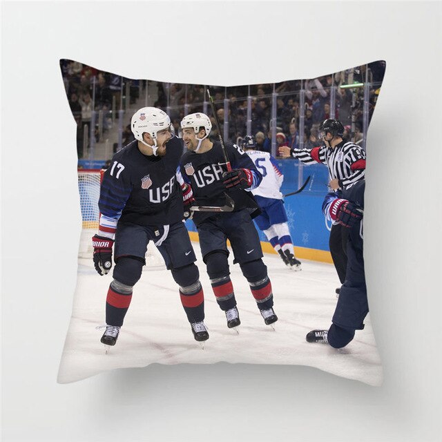 Housse de coussin Hockey 45x45cm - FrencHockey