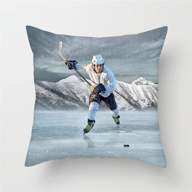 Housse de coussin Hockey 45x45cm - FrencHockey