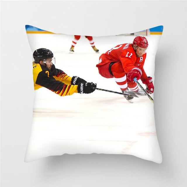 Housse de coussin Hockey 45x45cm - FrencHockey