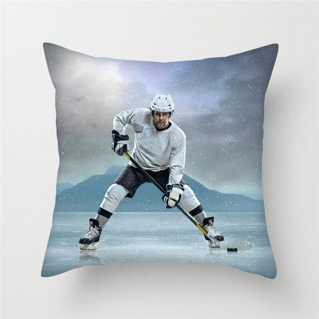 Housse de coussin Hockey 45x45cm - FrencHockey