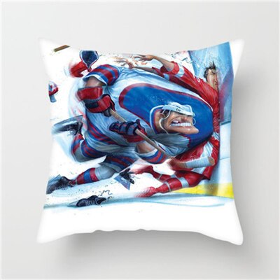 Housse de coussin Hockey 45x45cm - FrencHockey